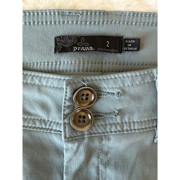 Prana Halle Convertible Hiking Pant Straight – Women’s Size 2 Smoky Blue Green - Picture 8 of 12